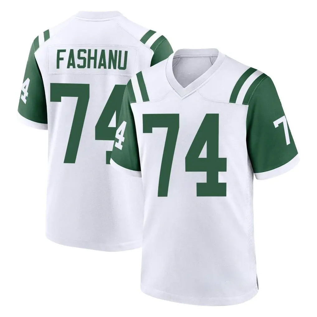 NY.Jets #74 Olu Fashanu Player White Classic Home Game Gdoa Stitched Jerseys
