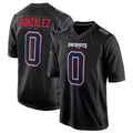 NE.Patriots #0 Christian Gonzalez Player Carbon Fashion Limited Home Game Gdoa Stitched Jerseys