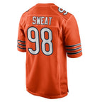 C.Bears #98 Montez Sweat Player Orange Home Game Gdoa Stitched Jerseys