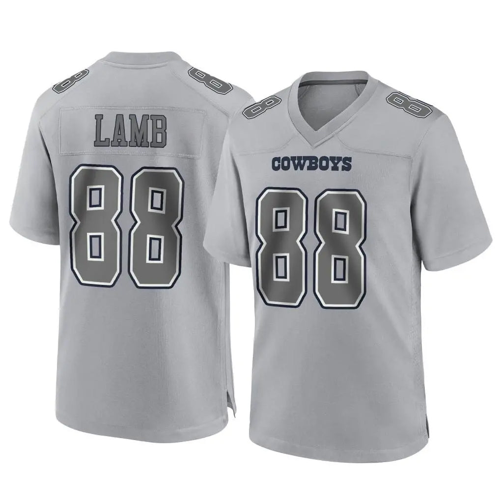 D.Cowboys #88 CeeDee Lamb Player Gray Atmosphere Fashion Home Game Gdoa Stitched Jerseys