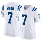 IN.Colts #7 Charvarius Ward Sr. Player White Limited Vapor F.U.S.E. Home Game Gdoa Stitched Jerseys