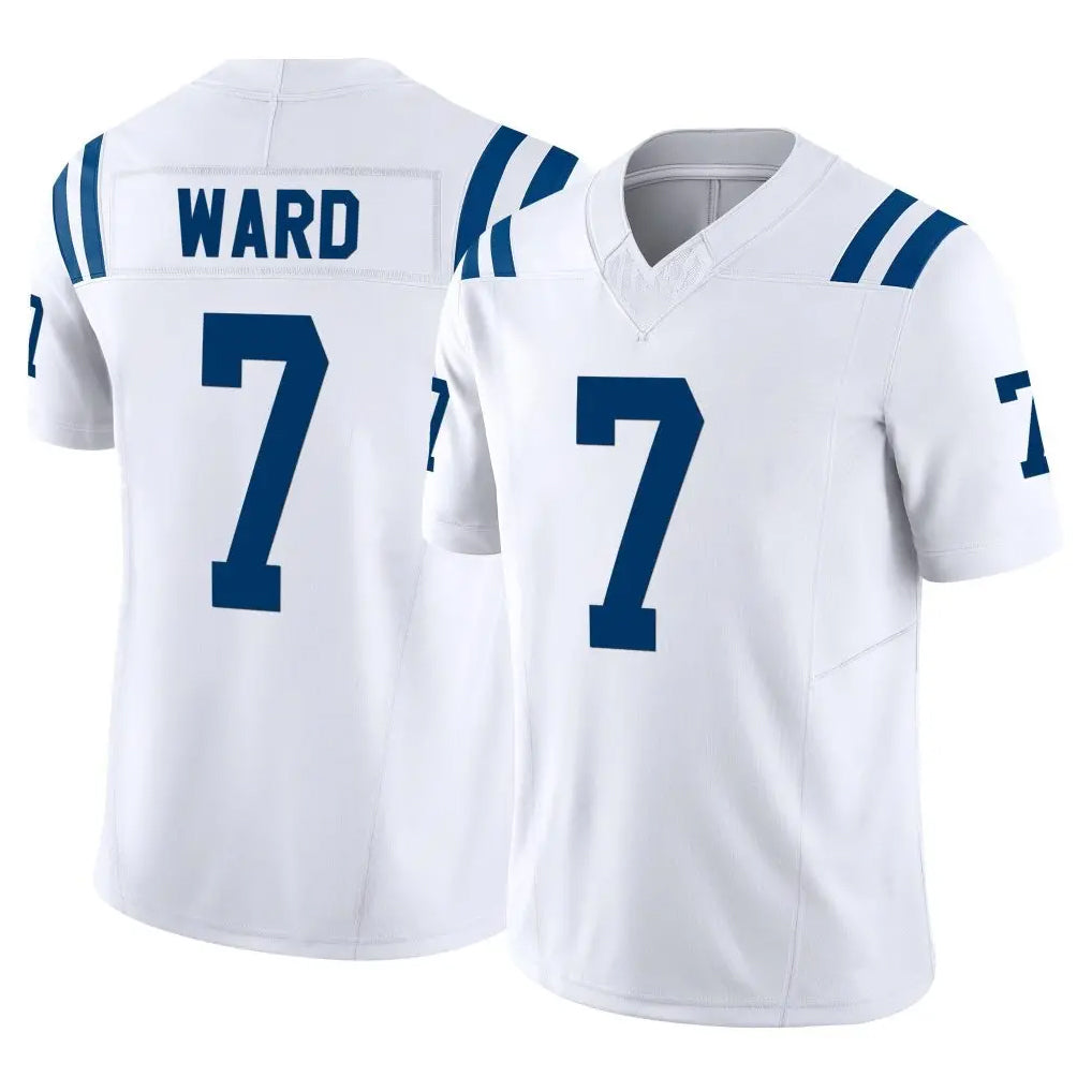 IN.Colts #7 Charvarius Ward Sr. Player White Limited Vapor F.U.S.E. Home Game Gdoa Stitched Jerseys