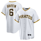 P.Pirates #6 Konnor Griffin Player White Home Game Fdoa Stitched Jerseys