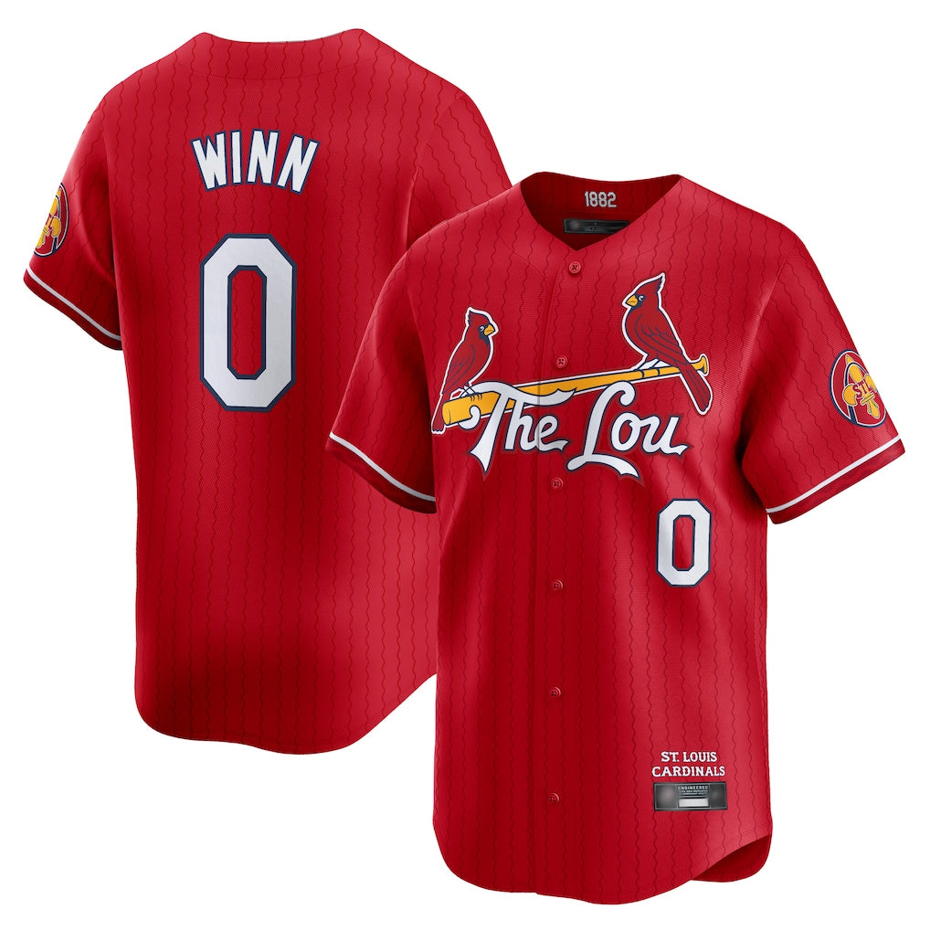 St. Louis Cardinals #0 Masyn Winn Player Red City Connect Limited Fdoa Stitched Jerseys