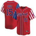 P.Pirates #15 Oneil Cruz Player Red 2025 Independence Day Vapor Premier Limited Fdoa Stitched Jerseys