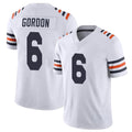 C.Bears #6 Kyler Gordon Player White Classic Vapor Limited Home Game Gdoa Stitched Jerseys