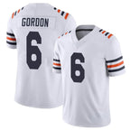 C.Bears #6 Kyler Gordon Player White Classic Vapor Limited Home Game Gdoa Stitched Jerseys