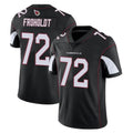 A.Cardinals #72 Hjalte Froholdt Player Black Vapor Limited Home Game Gdoa Stitched Jerseys