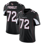 A.Cardinals #72 Hjalte Froholdt Player Black Vapor Limited Home Game Gdoa Stitched Jerseys