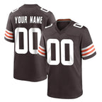 Custom C.Browns Brown Home Game Any Name & Numbers Gdoa Stitched Jerseys