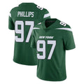 NY.Jets #97 Harrison Phillips Player Green Limited Vapor Home Game Gdoa Stitched Jerseys