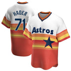 H.Astros #71 Josh Hader Player Rainbow Cooperstown Collection T-shirt Gdoa Stitched Jerseys
