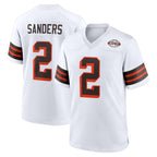 C.Browns #2 Shedeur Sanders Player White Alternate Home Game Gdoa Stitched Jerseys