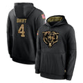 C.Bears #4 D'Andre Swift Player Black Salute to Service Pullover Hoodies Limited Gdoa Stitched Jerseys
