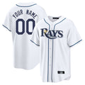 Custom T.Bay Rays White Limited Game Any Name & Number Gdoa Stitched Jerseys