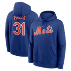 NY.Mets #31 Mike Piazza Player Royal Club Pullover Hoodie Game Fdoa Stitched Jerseys