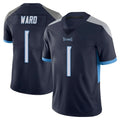 T.Titans #1 Cam Ward Player Navy Limited Vapor Untouchable Home Game Gdoa Stitched Jerseys