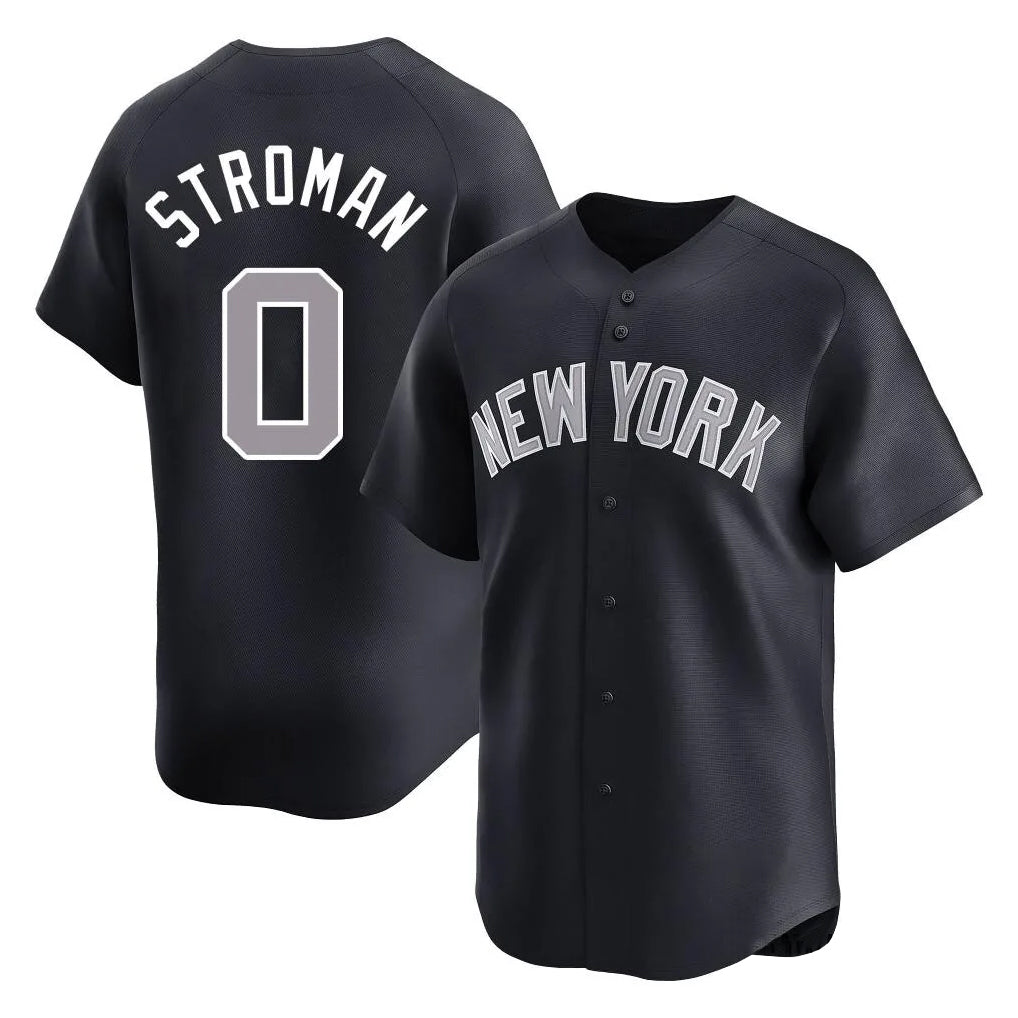 NY.Yankees #0 Marcus Stroman Player Navy Limited Home Fdoa Stitched Jerseys