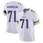 M.Vikings #71 Christian Darrisaw Player White Limited Vapor Untouchable Home Game Gdoa Stitched Jerseys