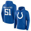 IN.Colts #51 Akeem Davis-Gaither Player Royal Pullover Hoodies Limited Game Gdoa Stitched Jerseys