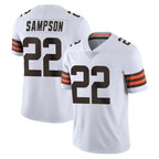 C.Browns #22 Dylan Sampson Player White Vapor Untouchable Limited Home Game Gdoa Stitched Jerseys