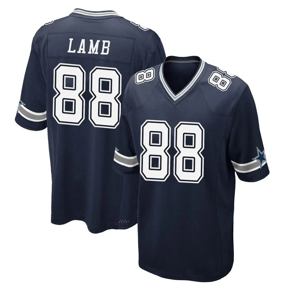 D.Cowboys #88 CeeDee Lamb Player Navy Home Game Gdoa Stitched Jerseys
