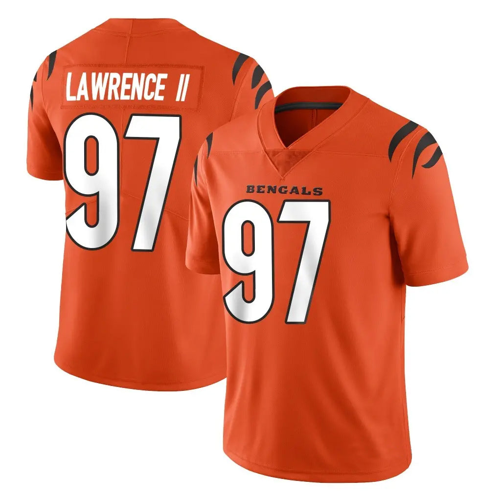 C.Bengals #97 Dexter Lawrence II Player Orange Vapor Untouchable Limited Home Game Gdoa Stitched Jerseys