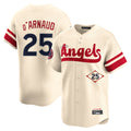LA.Angels #25 Travis d'Arnaud Player Cream City Connect Limited Home Fdoa Stitched Jerseys