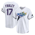 T.Bay Rays #17 Jake Fraley Player White City Connect Home Fdoa Stitched Jerseys