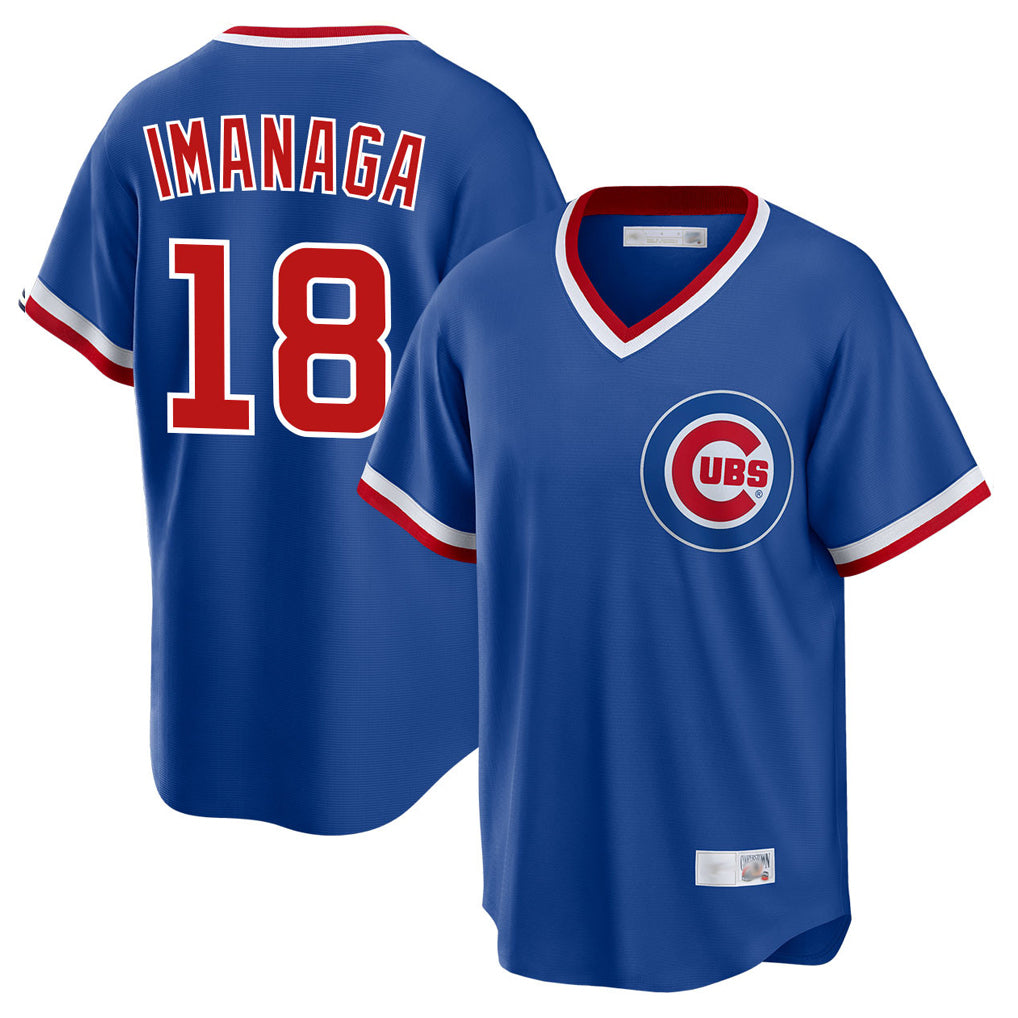 C.Cubs #18 Shota Imanaga Player Royal T-shirt Cooperstown Collection Limited Gdoa Stitched Jerseys