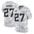 M.Vikings #27 Jordan Mason Player Arctic Camo Salute To Service Limited Game Gdoa Stitched Jerseys