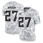 M.Vikings #27 Jordan Mason Player Arctic Camo Salute To Service Limited Game Gdoa Stitched Jerseys