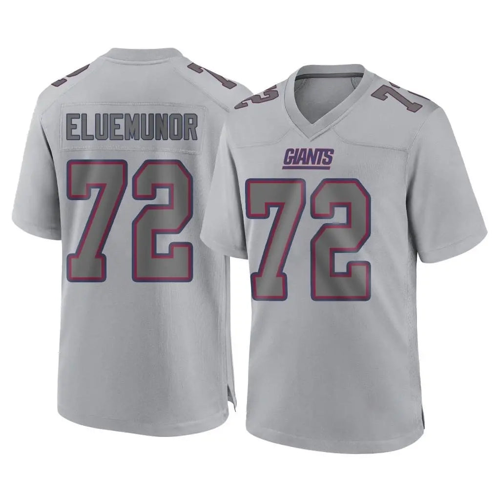 NY.Giants #72 Jermaine Eluemunor Player Gray Atmosphere Fashion Limited Game Gdoa Stitched Jerseys
