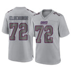 NY.Giants #72 Jermaine Eluemunor Player Gray Atmosphere Fashion Limited Game Gdoa Stitched Jerseys