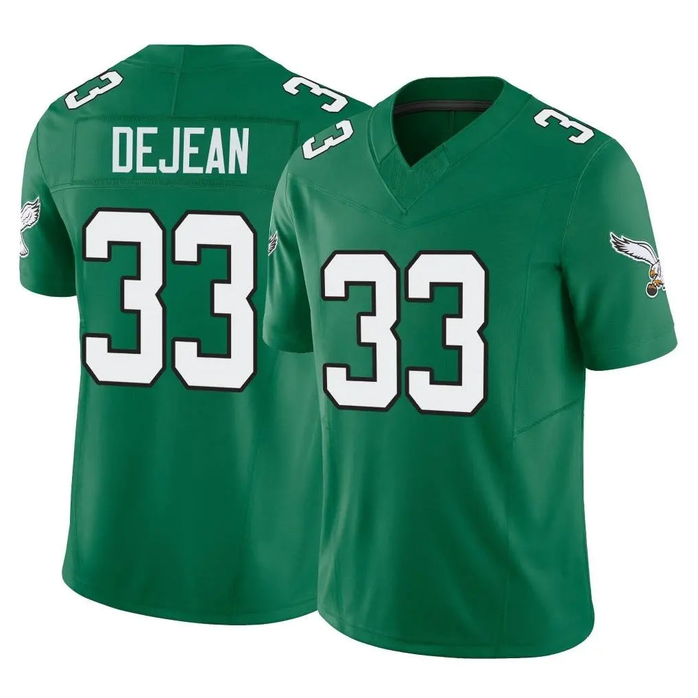 P.Eagles #33 Cooper DeJean Player Green Kelly Alternate Vapor F.U.S.E. Home Game Gdoa Stitched Jerseys