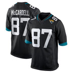 J.Jaguars #87 Keenan McCardell Player Black Home Game Gdoa Stitched Jerseys