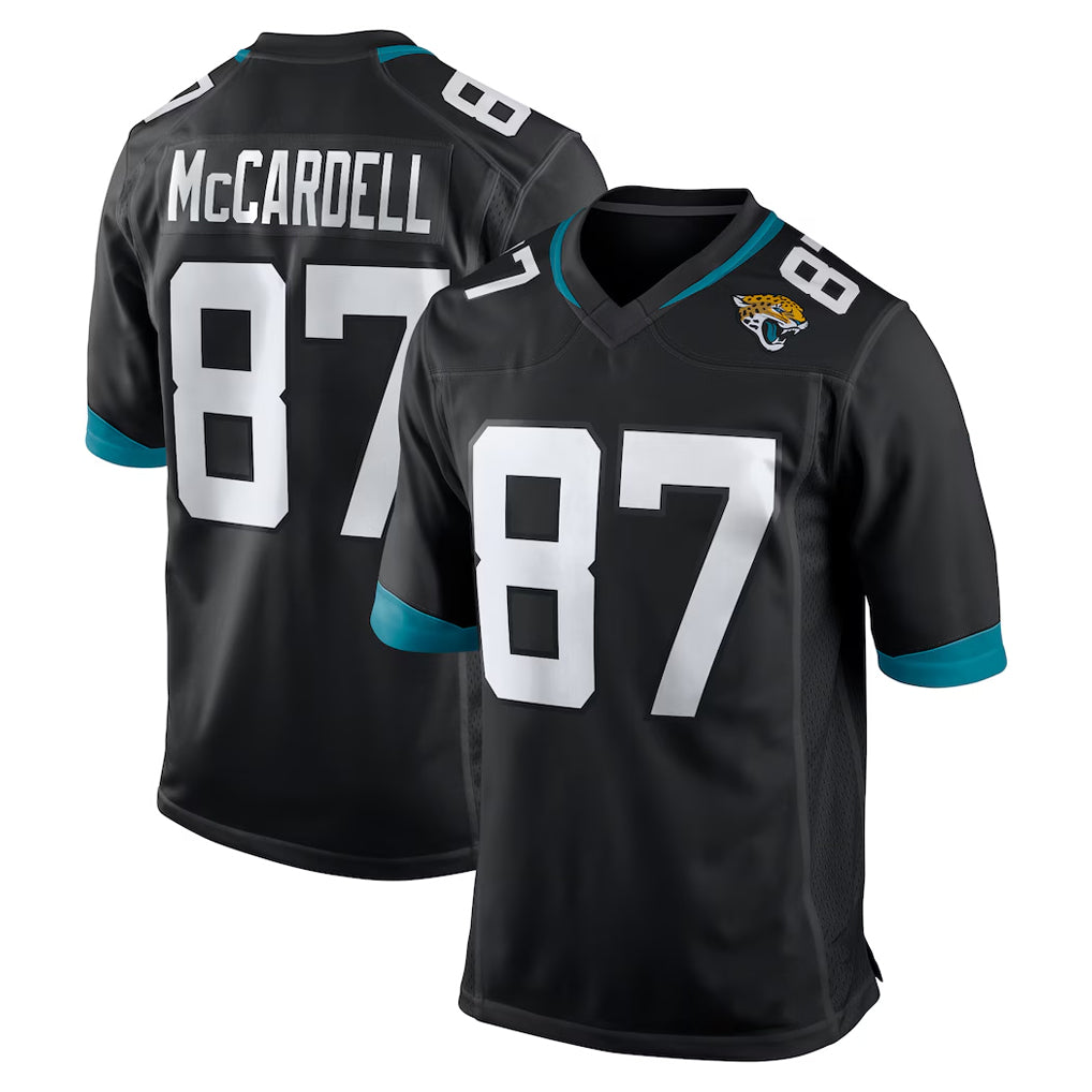 J.Jaguars #87 Keenan McCardell Player Black Home Game Gdoa Stitched Jerseys