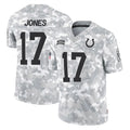 IN.Colts #17 Daniel Jones Player Arctic Camo Salute To Service Limited Game Gdoa Stitched Jerseys