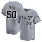 C.White Sox #50 Lenyn Sosa Player Gray Road Limited Home Gdoa Stitched Jerseys