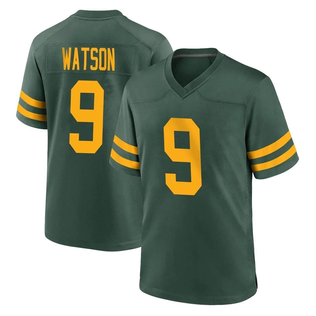 GB.Packers #9 Christian Watson Player Green Alternate Home Game Gdoa Stitched Jerseys
