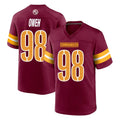 W.Commanders #98 Odafe Oweh Player Burgundy Home Game Gdoa Stitched Jerseys