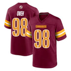 W.Commanders #98 Odafe Oweh Player Burgundy Home Game Gdoa Stitched Jerseys