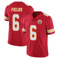 KC.Chiefs #6 Justin Fields Player Red Limited Vapor Untouchable Home Game Stitched Jerseys