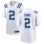 IN.Colts #2 Josh Downs Player White Home Game Gdoa Stitched Jerseys