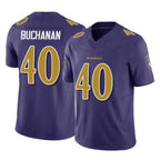 B.Ravens #40 Teddye Buchanan Player Purple Vapor F.U.S.E. Limited Gdoa Stitched Jerseys