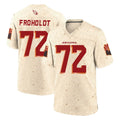 A.Cardinals #72 Hjalte Froholdt Player Cream Rivalries Collection Game Gdoa Stitched Jerseys