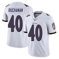 B.Ravens #40 Teddye Buchanan Player White Vapor F.U.S.E. Limited Gdoa Stitched Jerseys