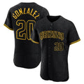 A.Diamondbacks #20 Luis Gonzalez Player Black Snake Skin City Limited Elite Home Game Gdoa Stitched Jerseys