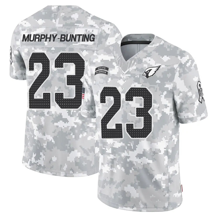 A.Cardinals #23 Sean Murphy-Bunting Player Camo Salute to Service Limited Gdoa Stitched Jerseys