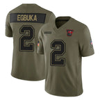 TB.Buccaneers #2 Emeka Egbuka Player Olive 2025 Salute To Service Limited Home Game Gdoa Stitched Jerseys
